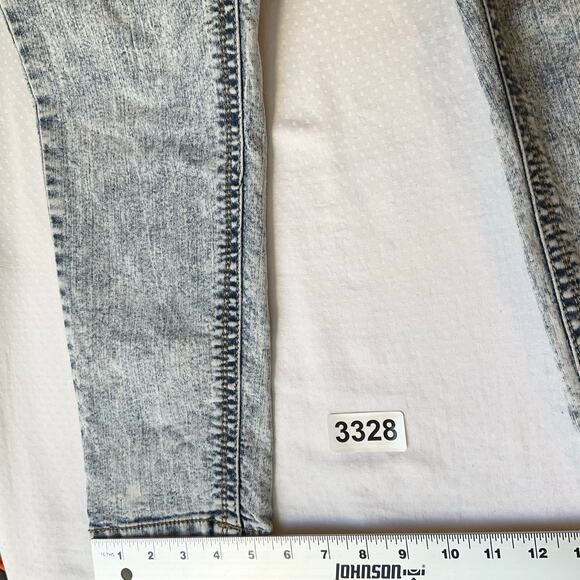 Wall Flower Women Skinny Jeans size 17 Blue Mid Rise Stretch Ankle Length - Picture 5 of 11